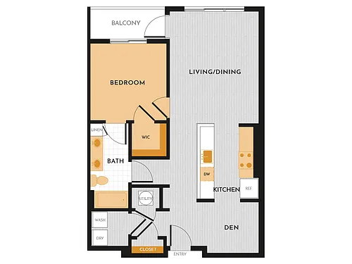 Floor plan A09 (With Den)