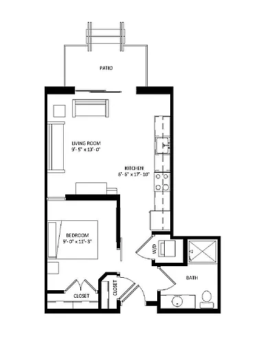 Floor plan Studio