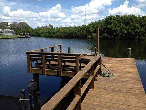 Dock with wide open views