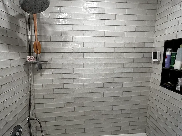 Full bath with deep soaker tub