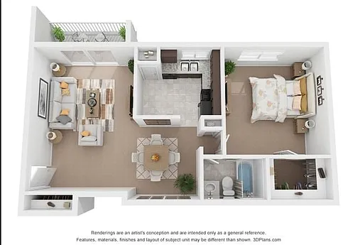 Floor plan One Bedroom