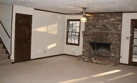 Large family room with fireplace