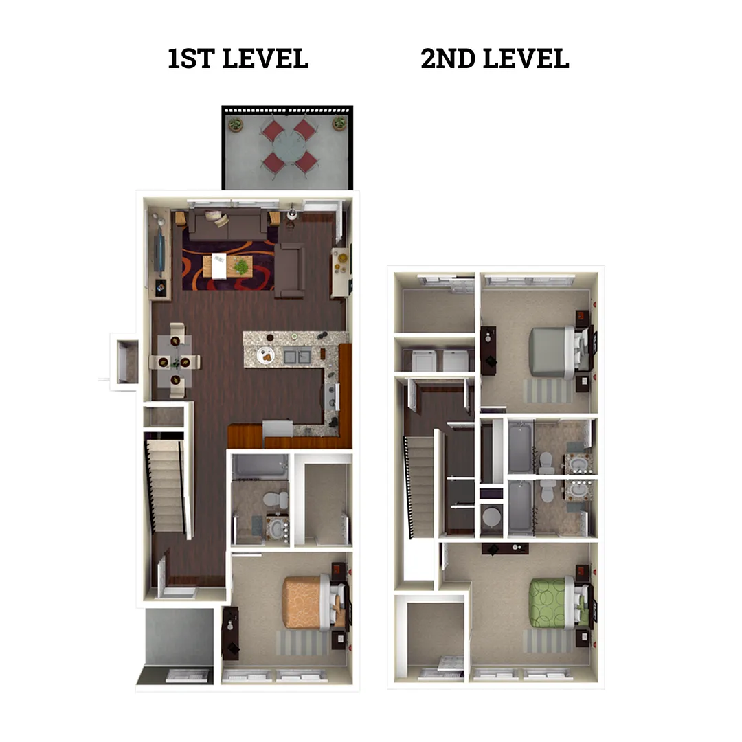 Floor plan Milledge 3x3