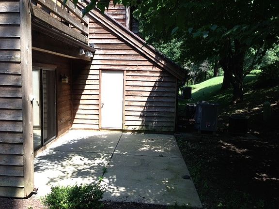 Patio and storage closet