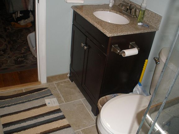 Master bathroom, with glass stand up shower