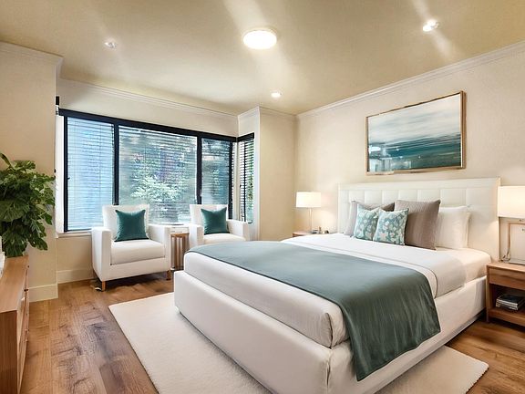 Large master bedroom where you can add office / study desk/ extra bed for 1 kids.