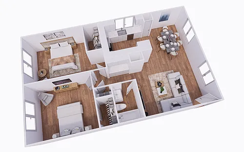 Floor plan 2 Bedroom