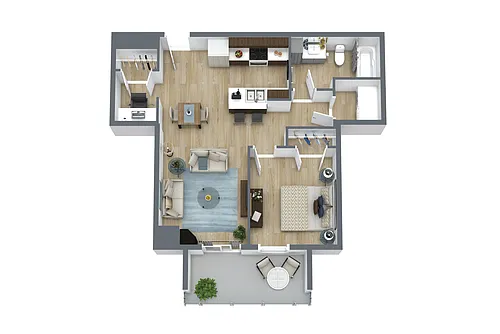Floor plan 105-208