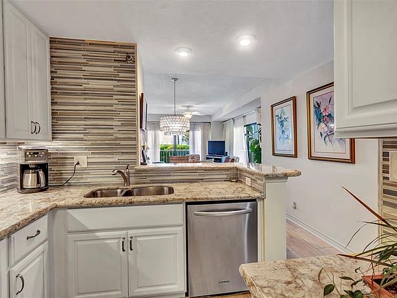 Stainless steel appliances convey with condo. Open kitchen into the Dining and living room