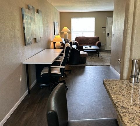 Desk with two chairs