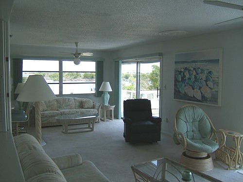 Living Room with view of Jug Creek
