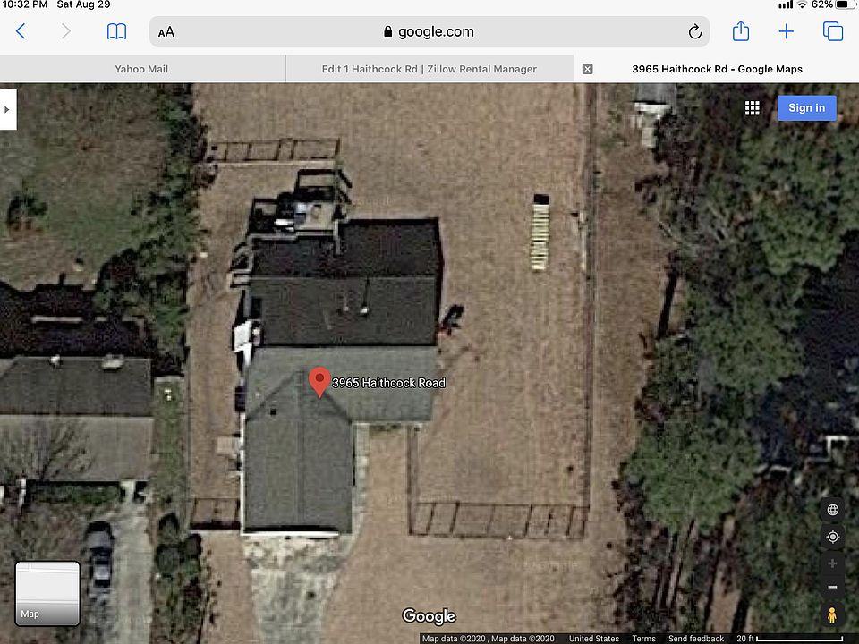Rental offered includes entire house, a portion of the garage conversion, and the smaller west side of house tenant yard. Tenant responsible for cutting tenant yard grass.