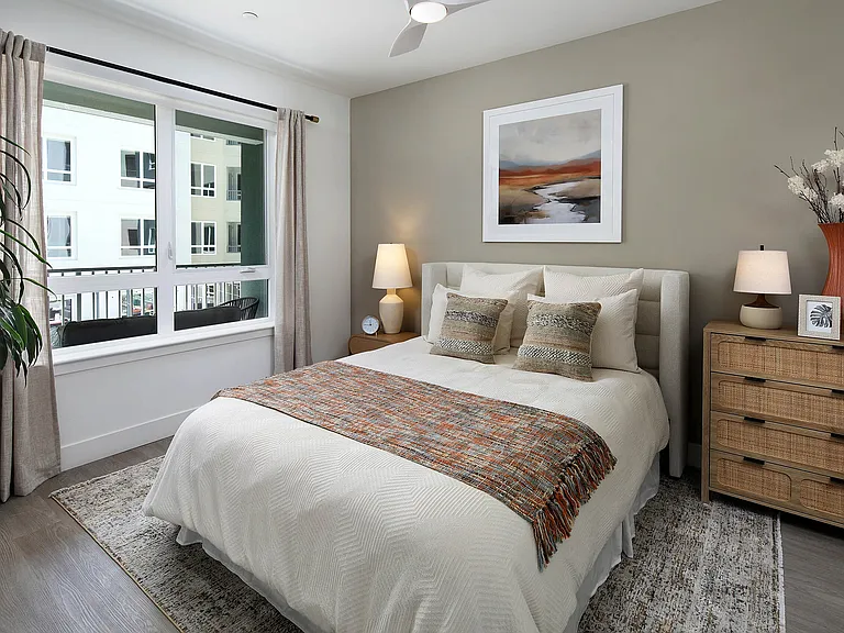 Bedrooms with ceiling fans