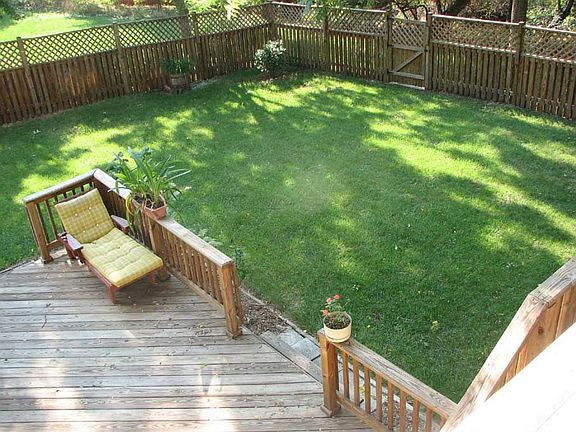 Large fence in back yard