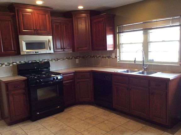 New kitchen with custom cabinets