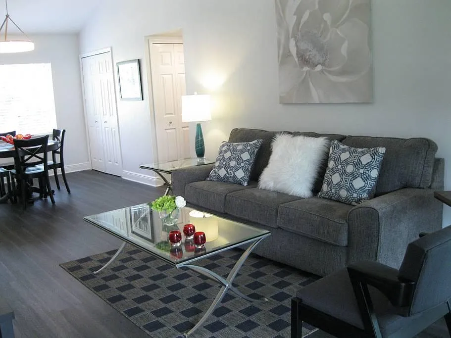 VAULTED CEILING IN LIVING ROOM