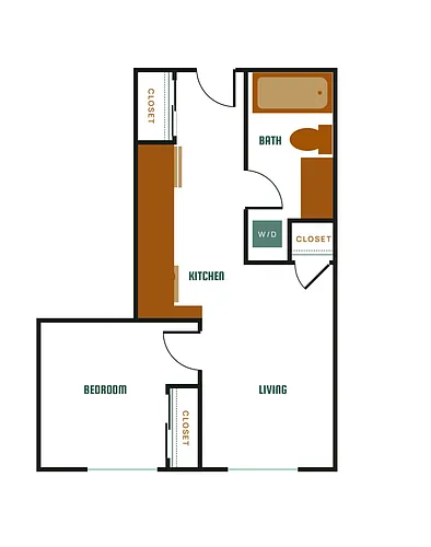 Floor plan 1X1 - C9