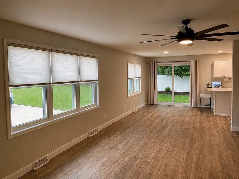 Great Room - Large Windows Bring in Abundant Natural Light