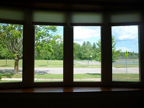 Bay window in living room