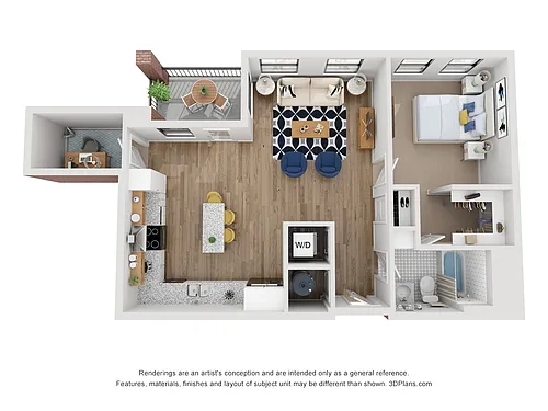 Floor plan 1 Bedroom