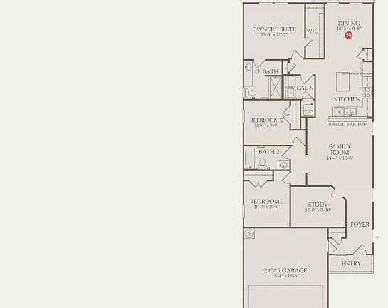 Taft Floor Plan, Quick Move-In Home, Floor 1