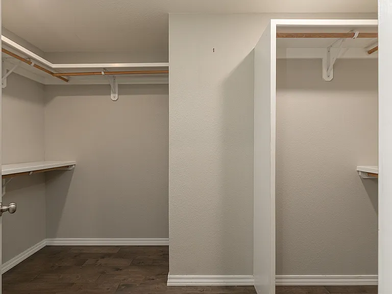 Spacious closets