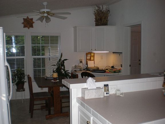 Wonderful breakfast nook with views of the woods