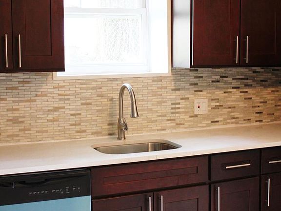 Modern kitchen with new stainless steel appliances