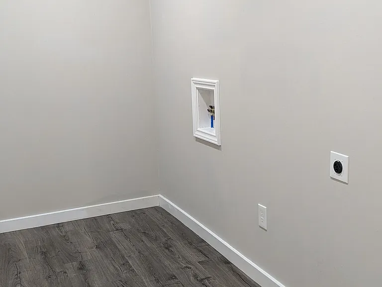 Laundry room with LED lights