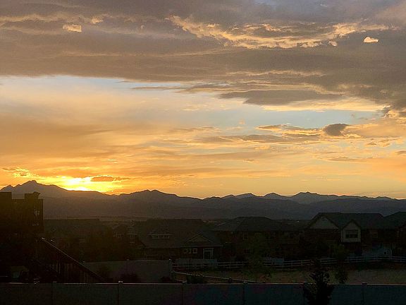 Back deck sunset views
