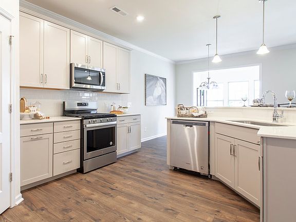 Beautiful Open Kitchen, perfect for entertaining. Representation Only - No Gas Stove