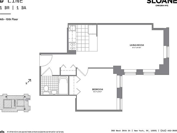 2nd image of 360 W 34th St APT 10D