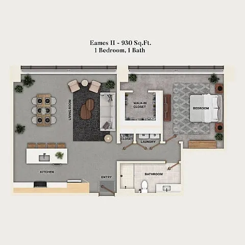 Floor plan A17 - Eames II