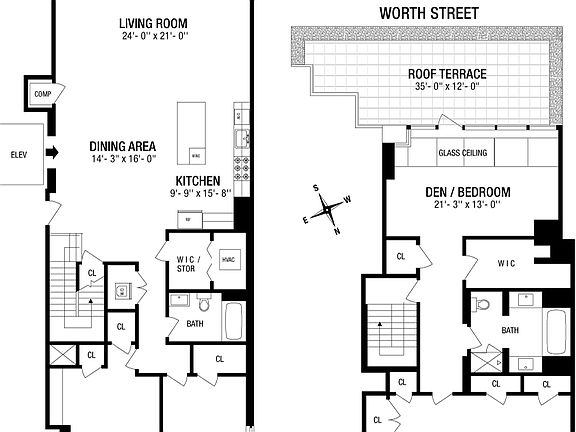 2nd image of 73 Worth St Penthouse C