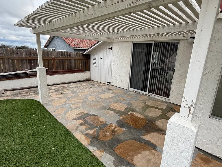 2nd covered patio back yard
