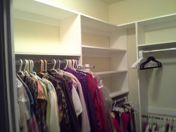 Large walk-in master closet