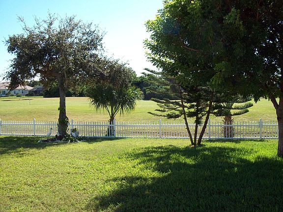 Rear golf course view