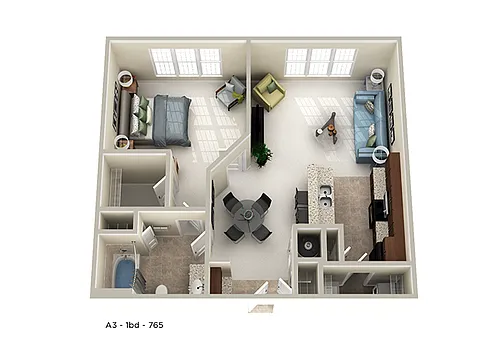 Floor plan A3 Renovated