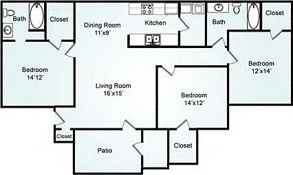 Floor plan C - The Cypress