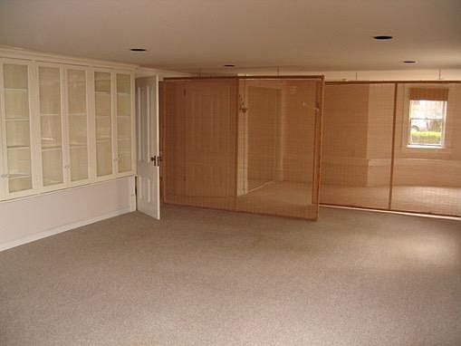 living room with Berber carpeting