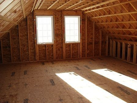 room roughed over garage