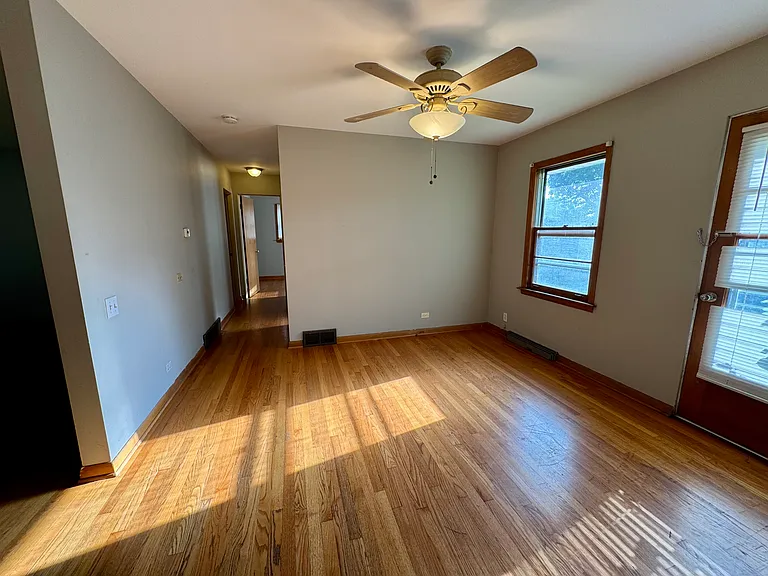 Dining Room with exterior door to back yard.