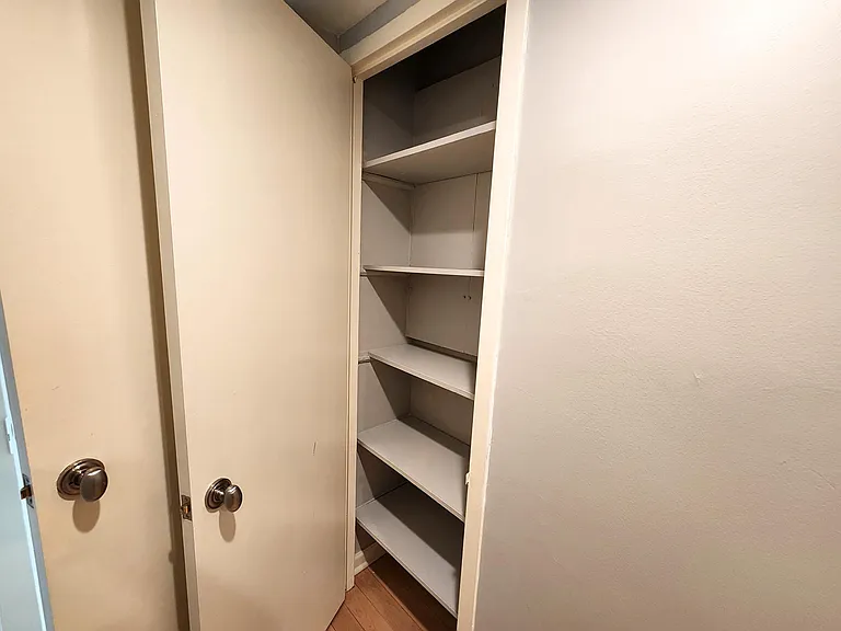Linen closet in hallway