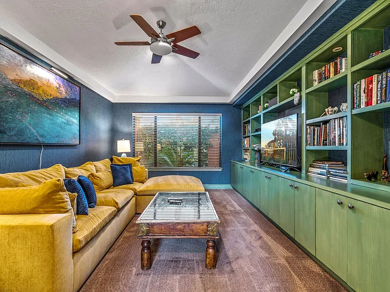 The t.v. den.