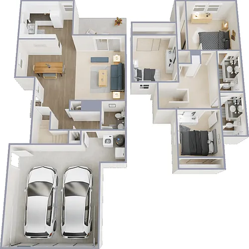 Floor plan Park City Ranchos - 3 Bed 2.5 Bath