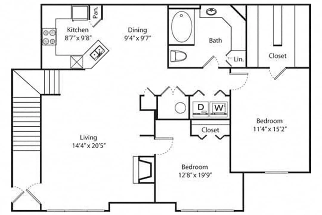 Floor plan Green Ash Renovated B1r
