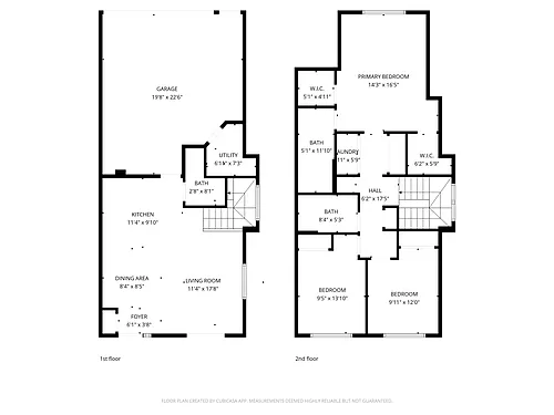 Floor plan 3 Bedroom Townhome