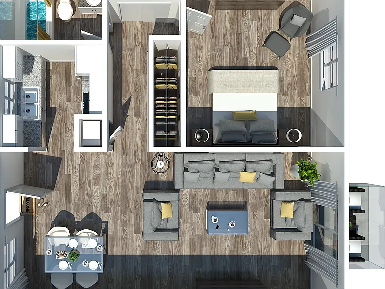 1 Bedroom 1 Bedroom