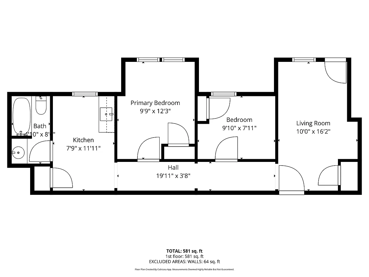 Floor plan 2b1b