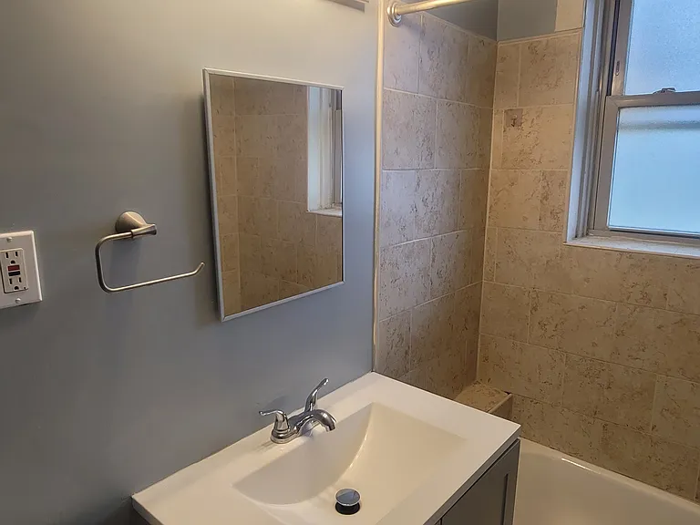 Bathroom new vanity and mirror